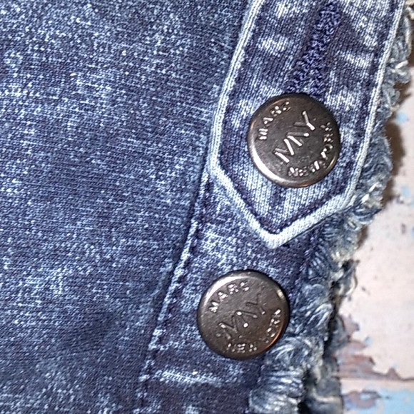 Andrew Marc New York Performance Frayed Knit Jacket  Blue - Picture 11 of 16